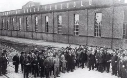 Verzuolo, facciata della cartiera costruita nel 1905