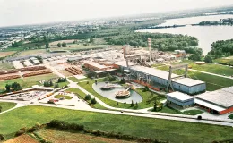 Stabilimento di Mantova, impianto progettato da Pier Luigi Nervi (1962)