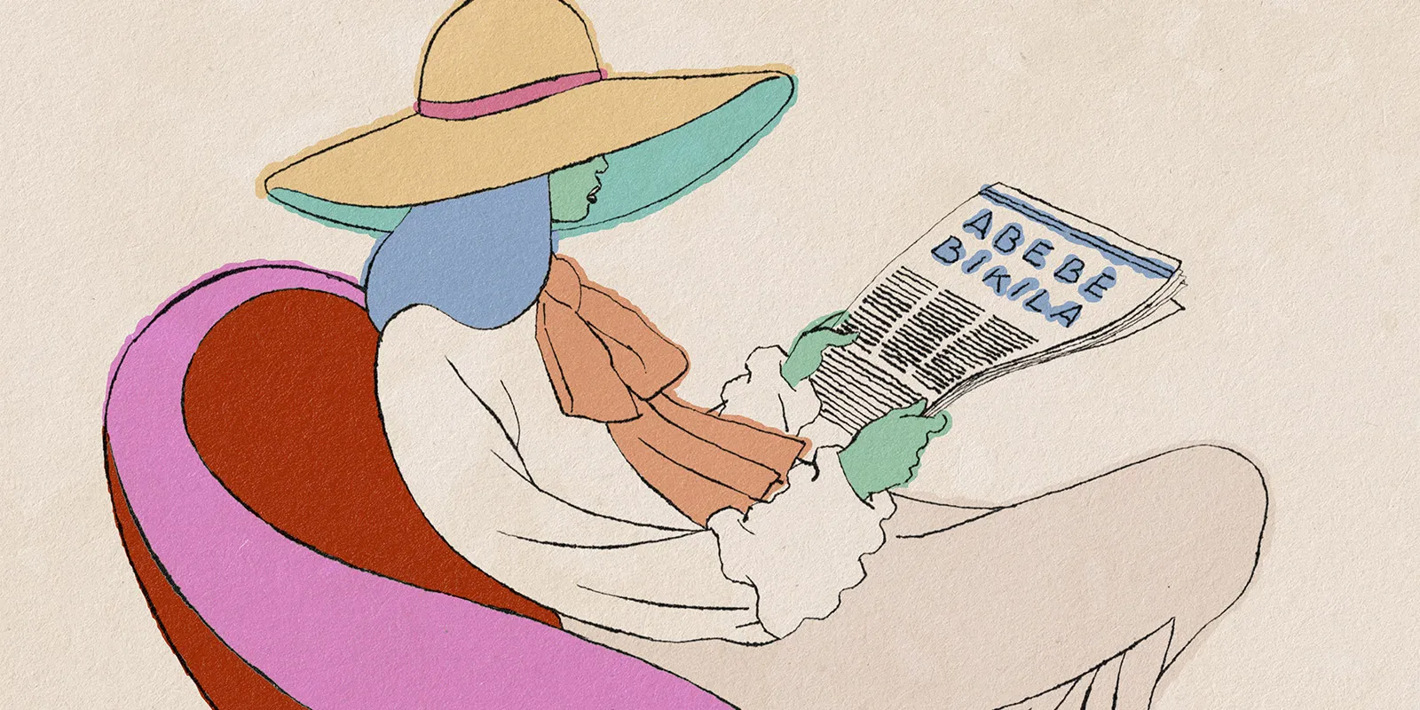 CALENDARIO BURGO 2025, Donna che legge, illustrazioni di Igort