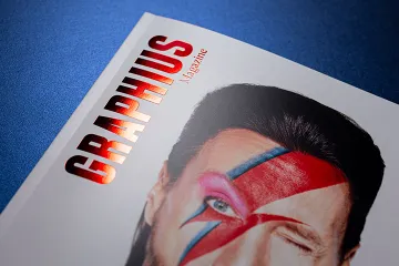 The latest issue of Graphius Magazine is printed on Burgo Papers